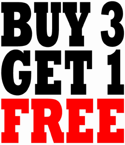 Buy 3, Get 1 Free March Web Specials (March 1st - March 31st)